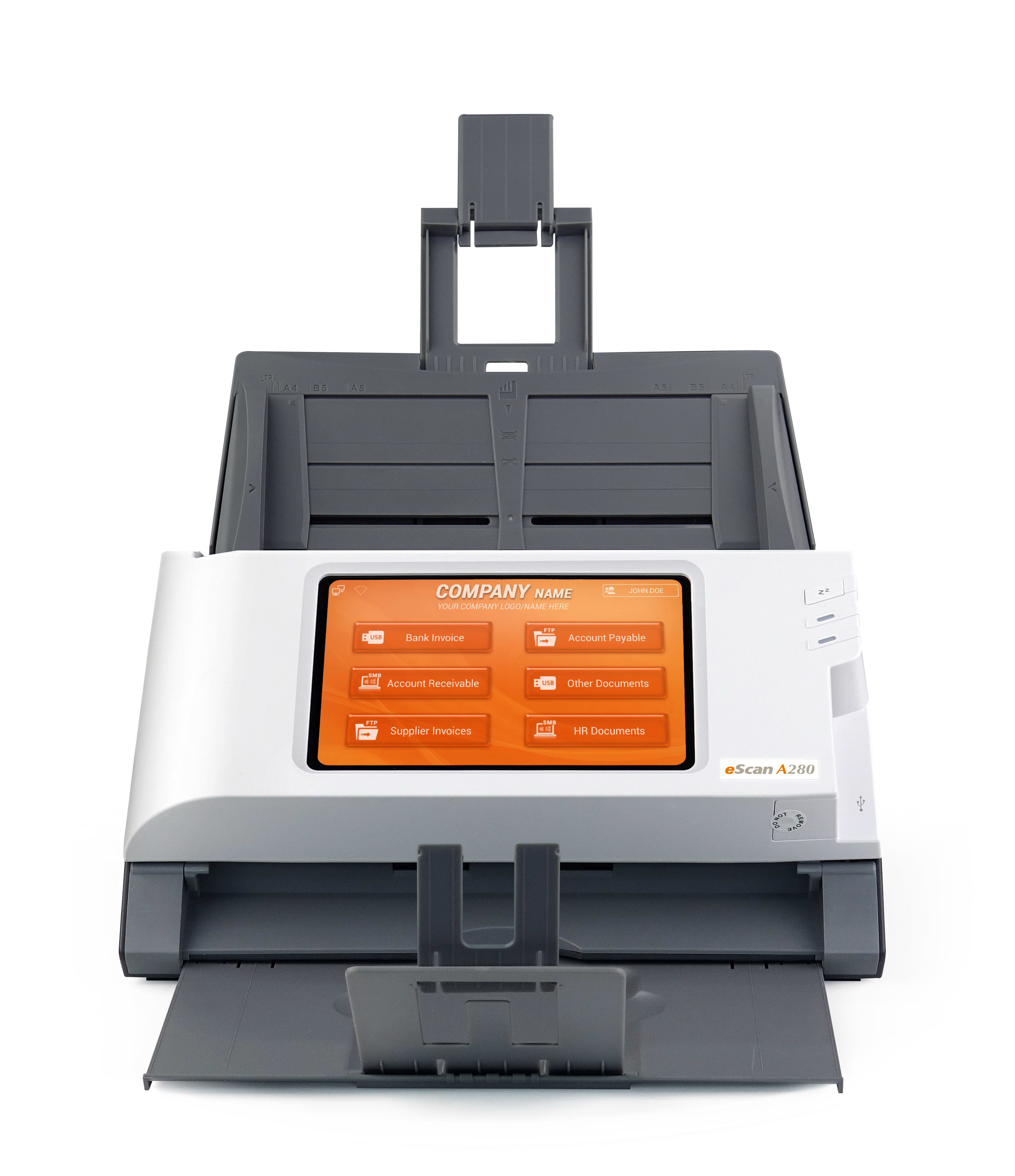 Plustek eScan A280 Enterprise ADF scanner 600 x 600 DPI A4 Black, White