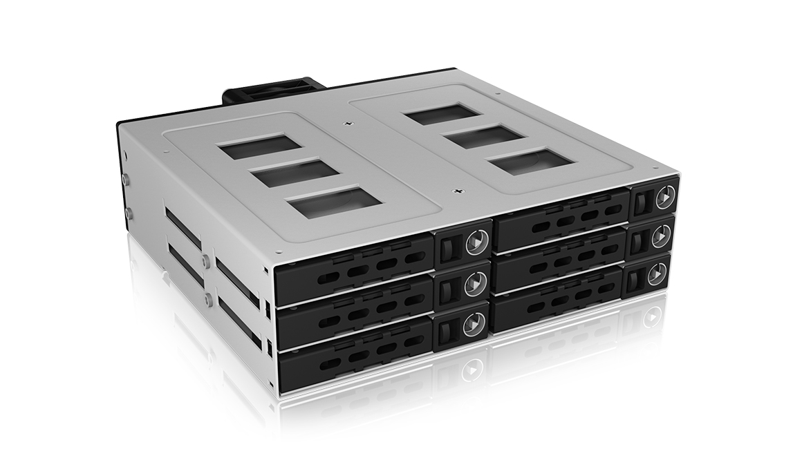 ICY BOX IB-2260SSK-12G 13,3 cm (5.25') Fack för datalagringsenhet Svart