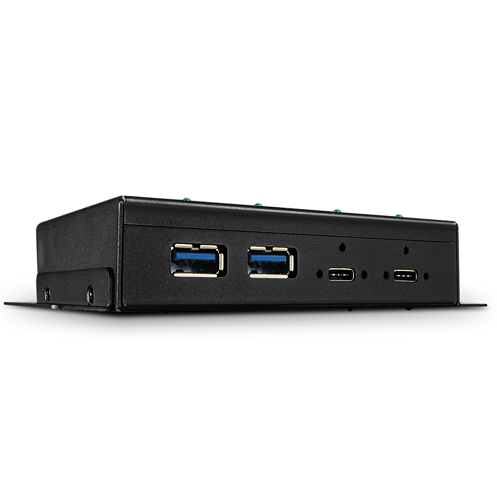 Lindy 43094 gränssnittshubbar USB 3.2 Gen 2 (3.1 Gen 2) Type-C 10000 Mbit/s Svart