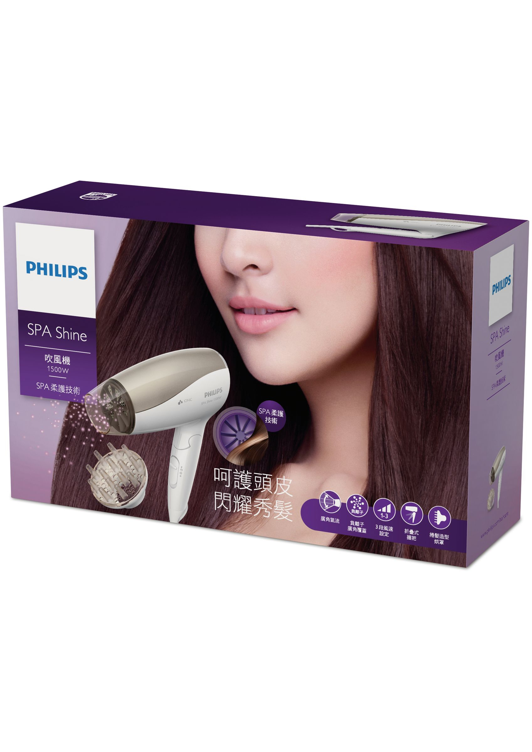 Philips SpaShine BHC112 hair dryer – image 2
