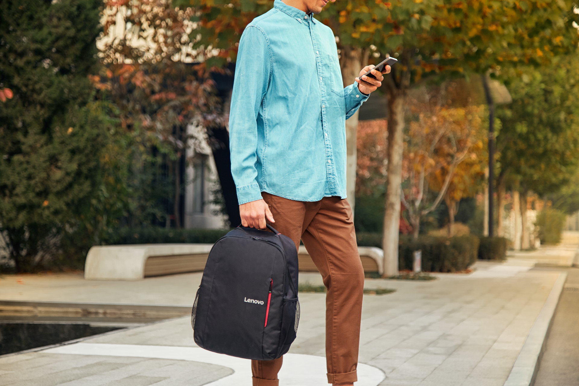 Lenovo B515 39.6 cm (15.6") Backpack Black, Red – image 9