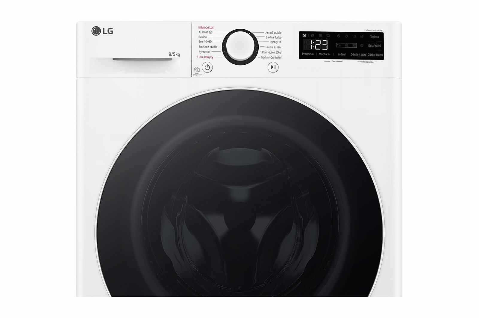 LG FCR5A95WW washer dryer Freestanding Front-load White, Black – image 4