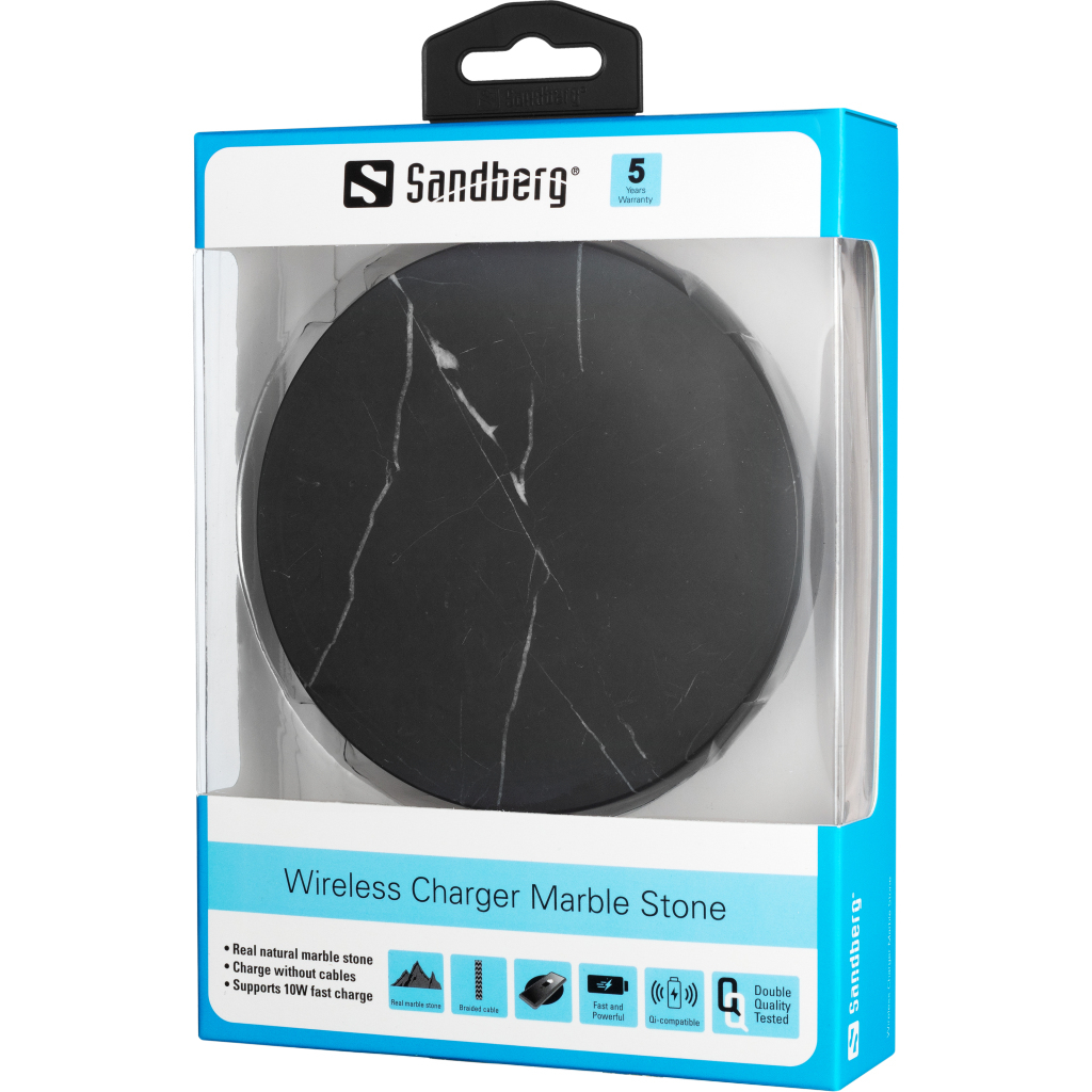 Sandberg Marble Stone Charger Black – image 2