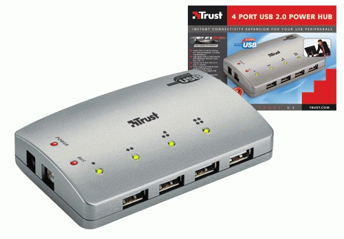 Trust 4 Port USB 2.0 Power Hub – image 2