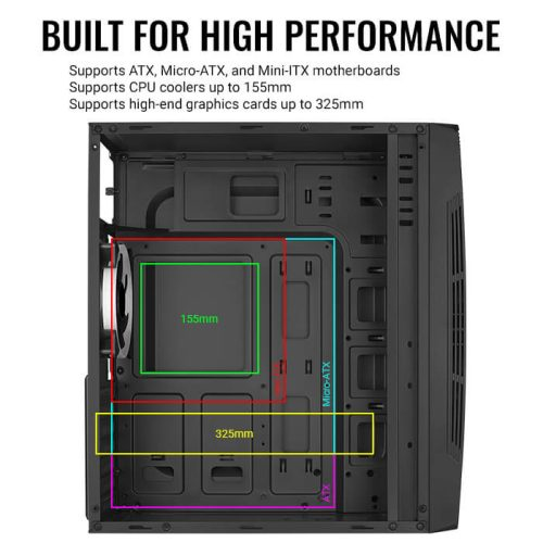 Aerocool Talon Midi Tower Black – image 6