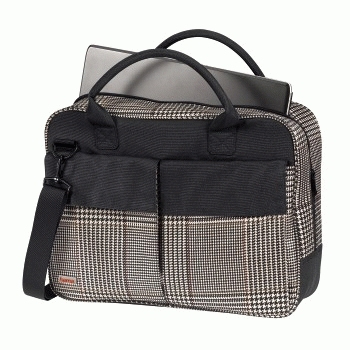 Hama Notebook Bag "Fashion Trend Sherp", black/beige – image 2