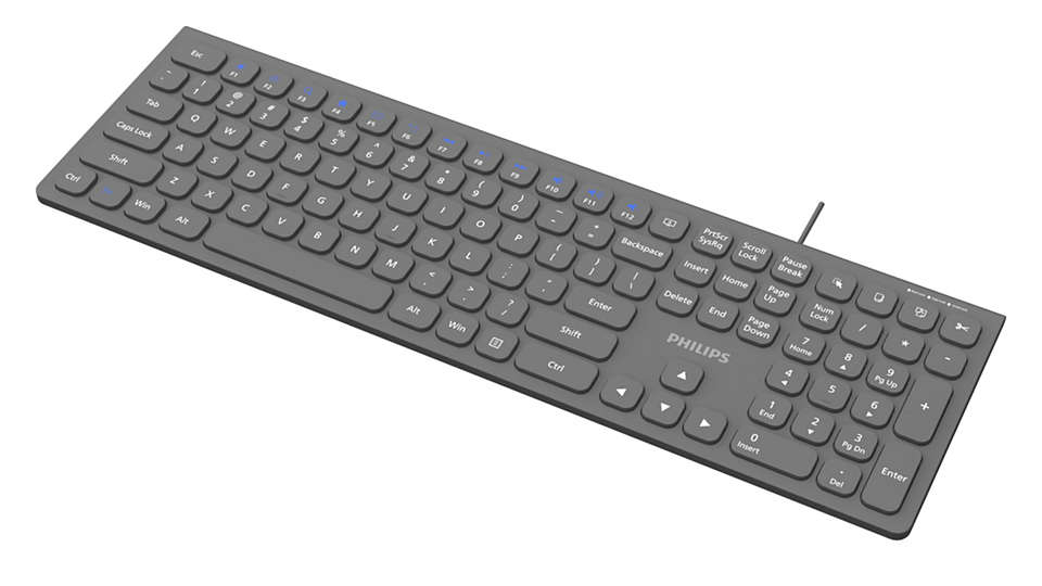 Philips 3000 series SPK6327G/93 keyboard Universal USB QWERTY English Grey – image 3