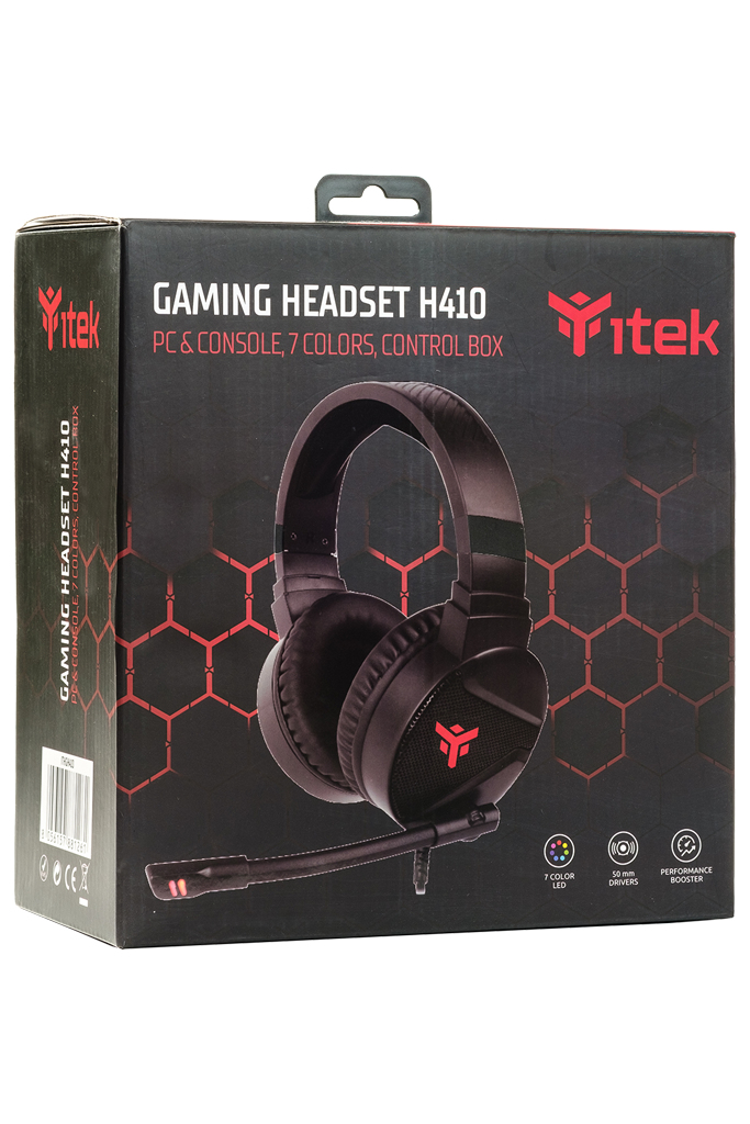 itek H410 Headset Wired Head-band Gaming Black – image 2