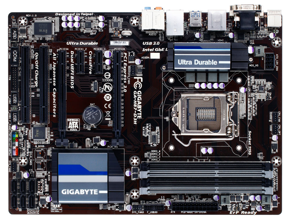 GIGABYTE GA-H87-D3H motherboard Intel® H87 LGA 1150 (Socket H3) ATX – image 2