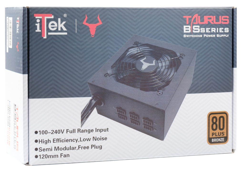 itek TAURUS BS650 power supply unit 650 W 24-pin ATX ATX Black image 8