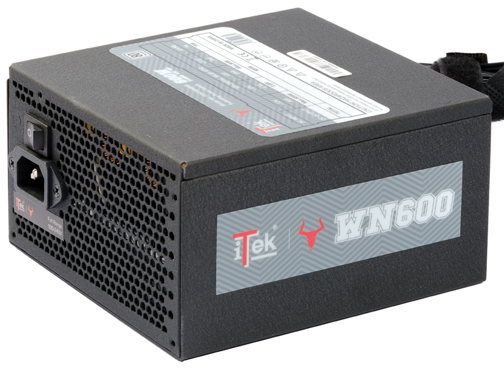 itek TAURUS WN600 power supply unit 600 W 24-pin ATX ATX Black image 2