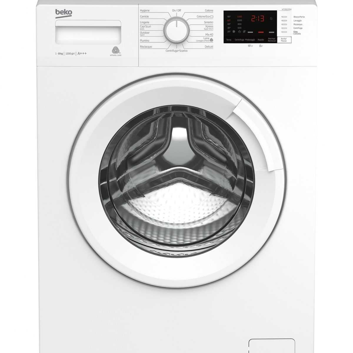 Beko WTX81232W — vue 1 sur 2