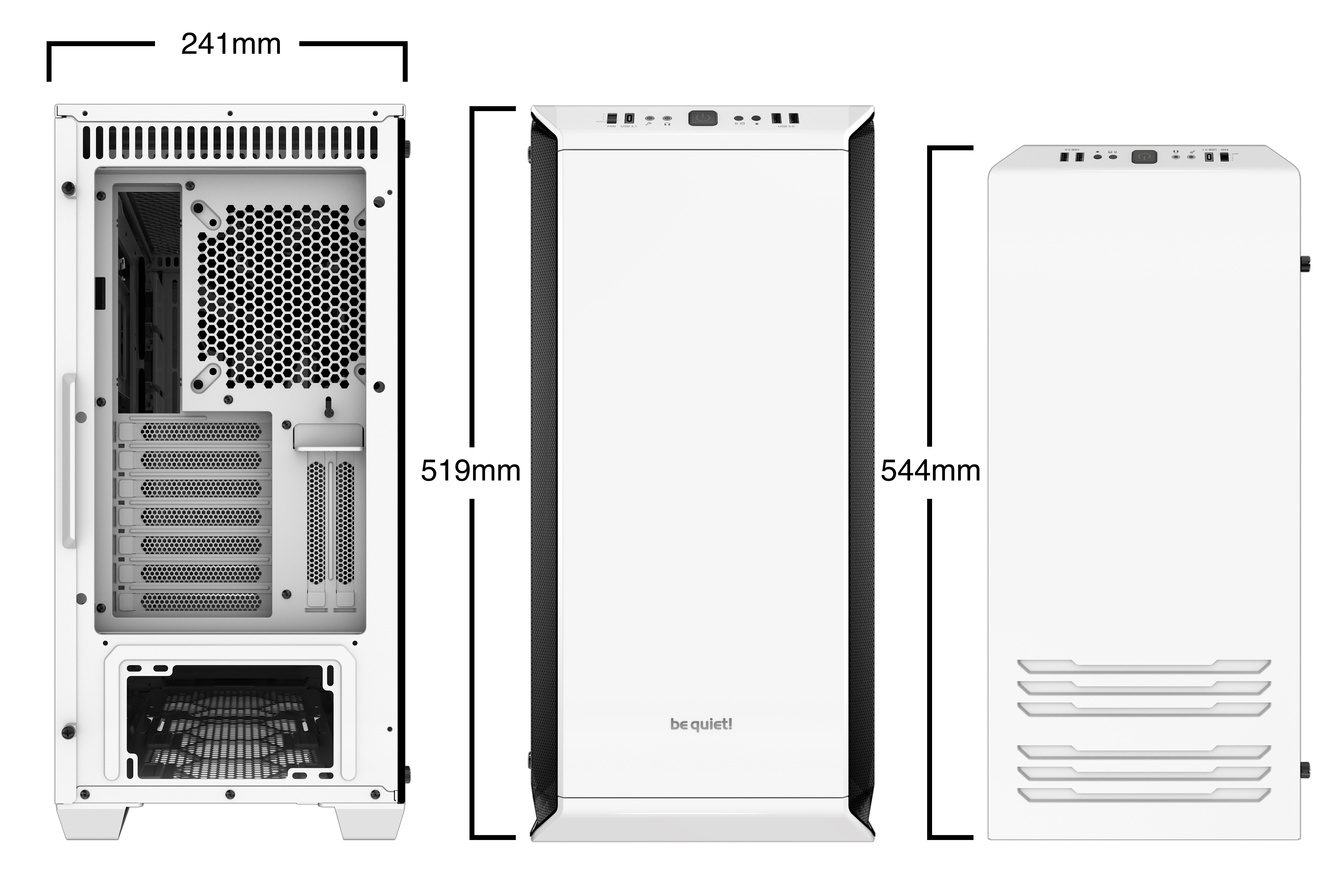 be quiet! Dark Base 700 White Edition Midi Tower image 2