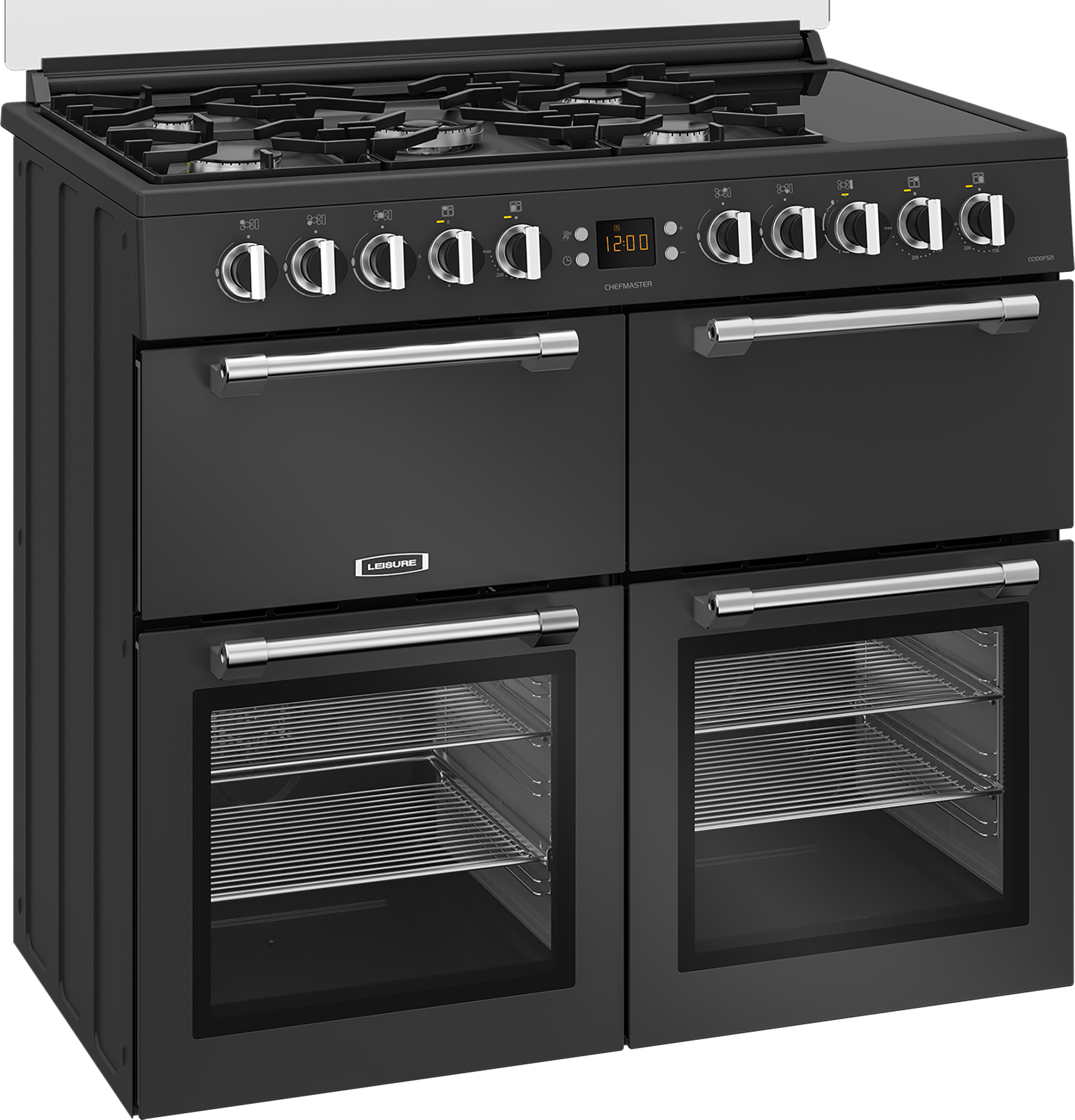 Leisure CC100F521T 100cm Dual Fuel Range Cooker with Glass Top Lid – image 3