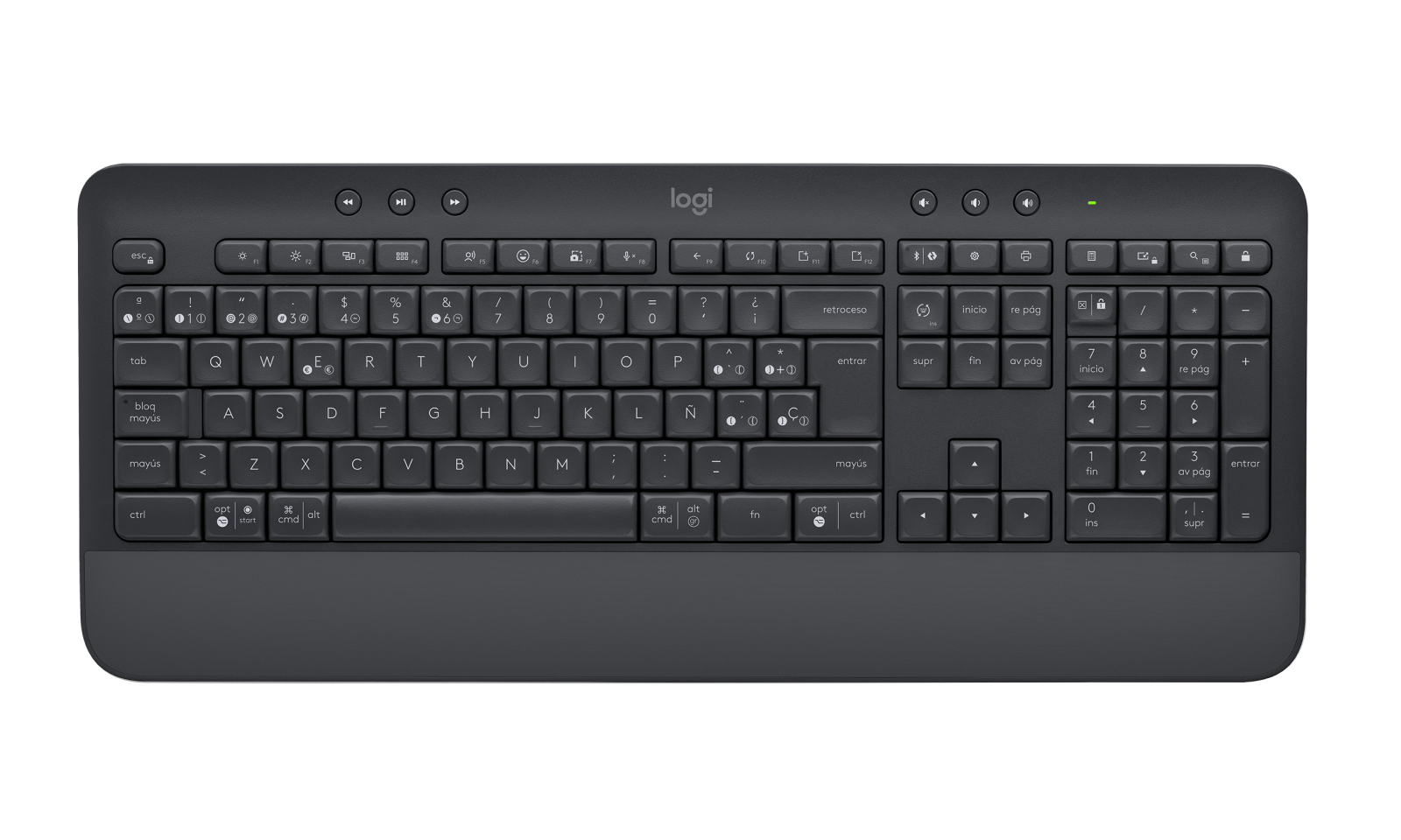 Teclado Logitech Signature K650 - Inalámbrico - Bluetooth - Grafito - 920-010910 Teclado Logitech Signature K650 - Inalámbrico - Bluetooth - Grafito - 920-010910