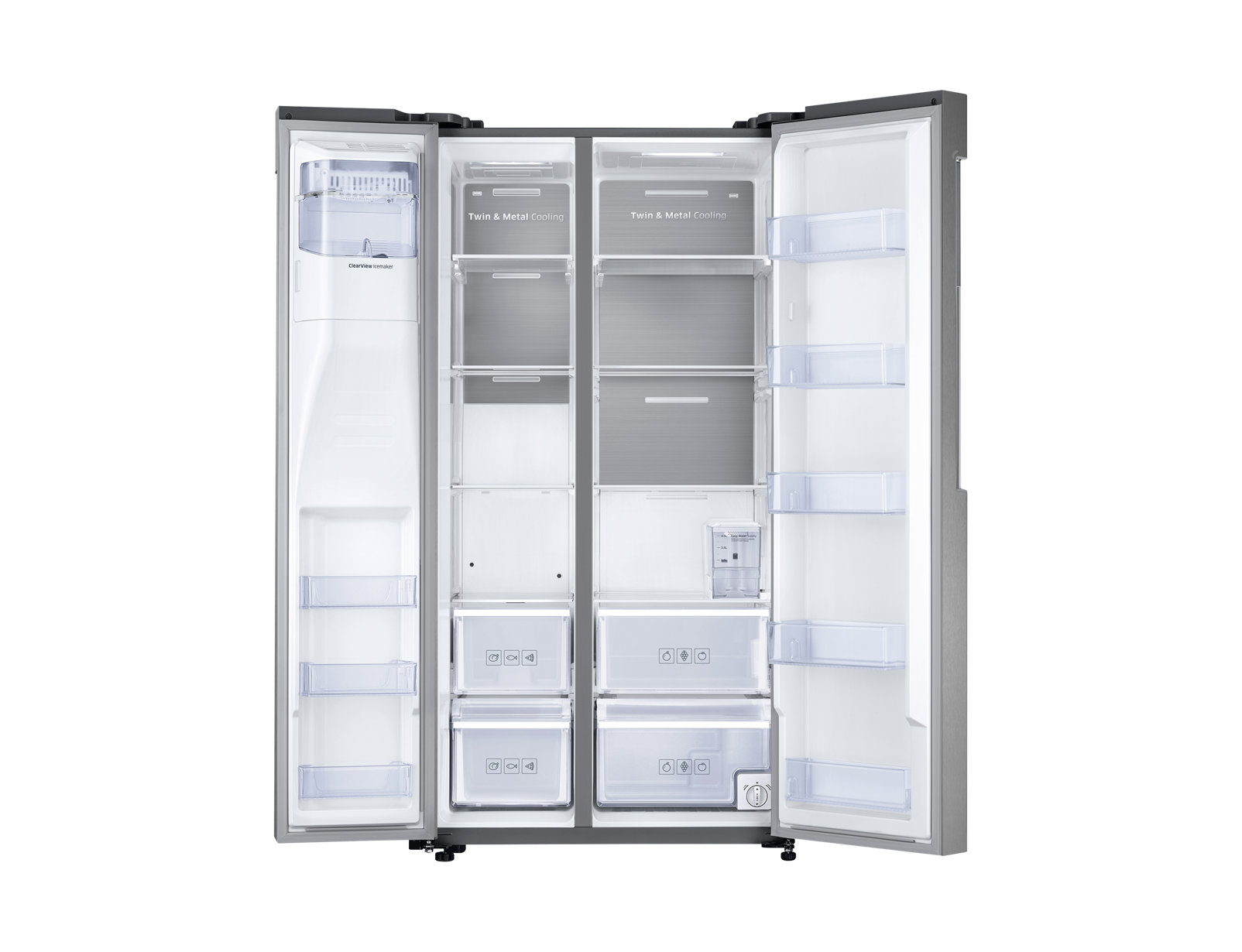 Samsung RS58K6638SL side-by-side refrigerator Freestanding – image 4