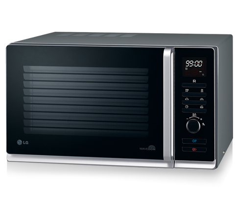 LG MS-2380NS microwave Black, Silver