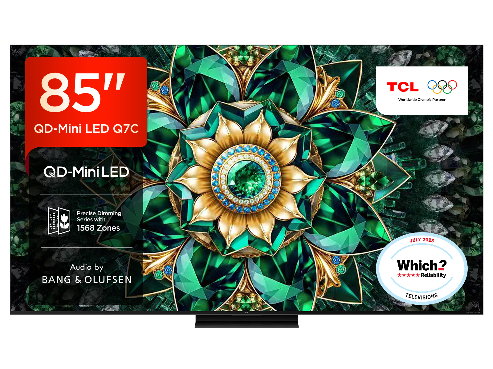 TCL 85Q7C-UK TV 2.16 m (85") 4K Ultra HD Smart TV Wi-Fi Metallic 3000 cd/m²