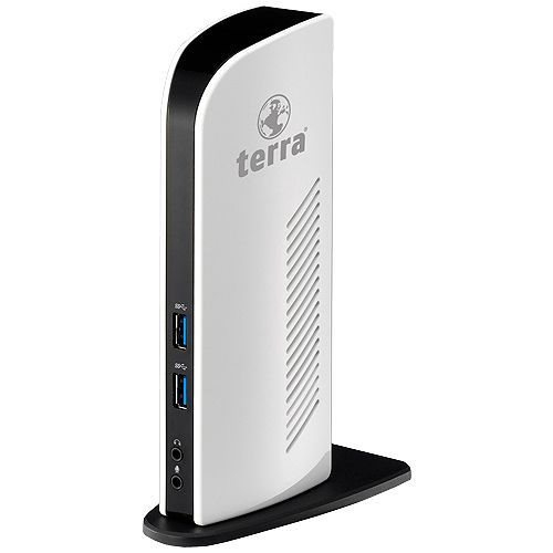 TERRA 1481035 laptop dock/port replicator Wired Black, Silver