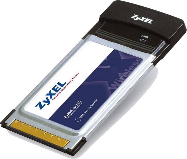 Zyxel G-110 - 802.11g Wireless CardBus Card