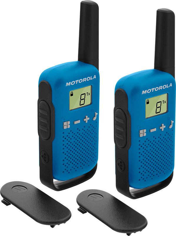 Motorola TALKABOUT T42 tvåvägsradio 16 kanaler Svart, Blå