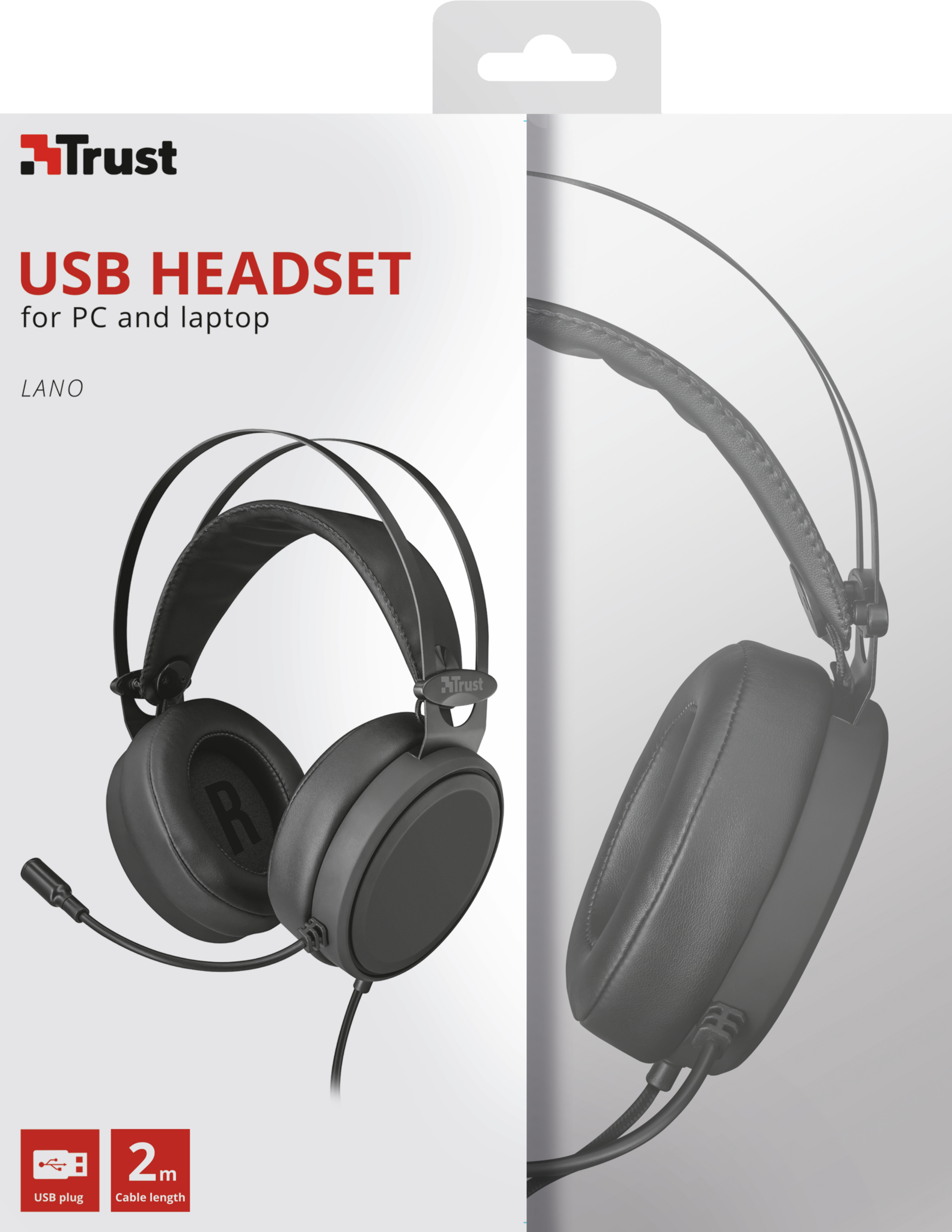 Trust Lano Headset Wired Head-band Calls/Music USB Type-A Black – image 6