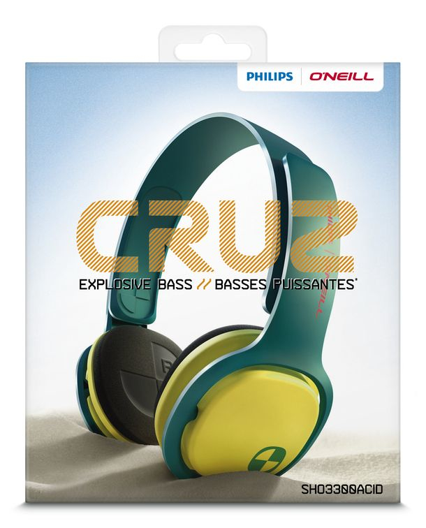 Philips O'Neill SHO3300ACID/28 headphones/headset Wired Head-band Music Green – image 2