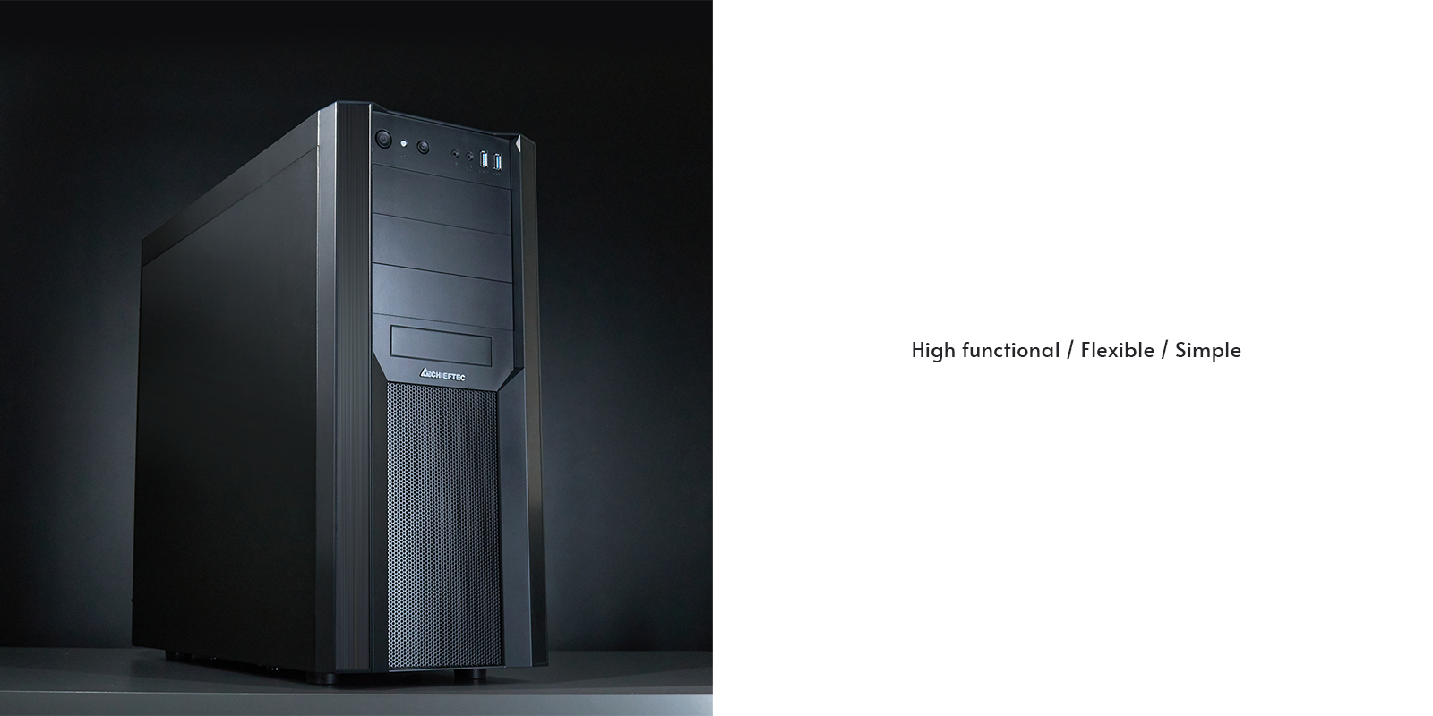 Chieftec CW-01B-OP computer case Tower Black – image 8