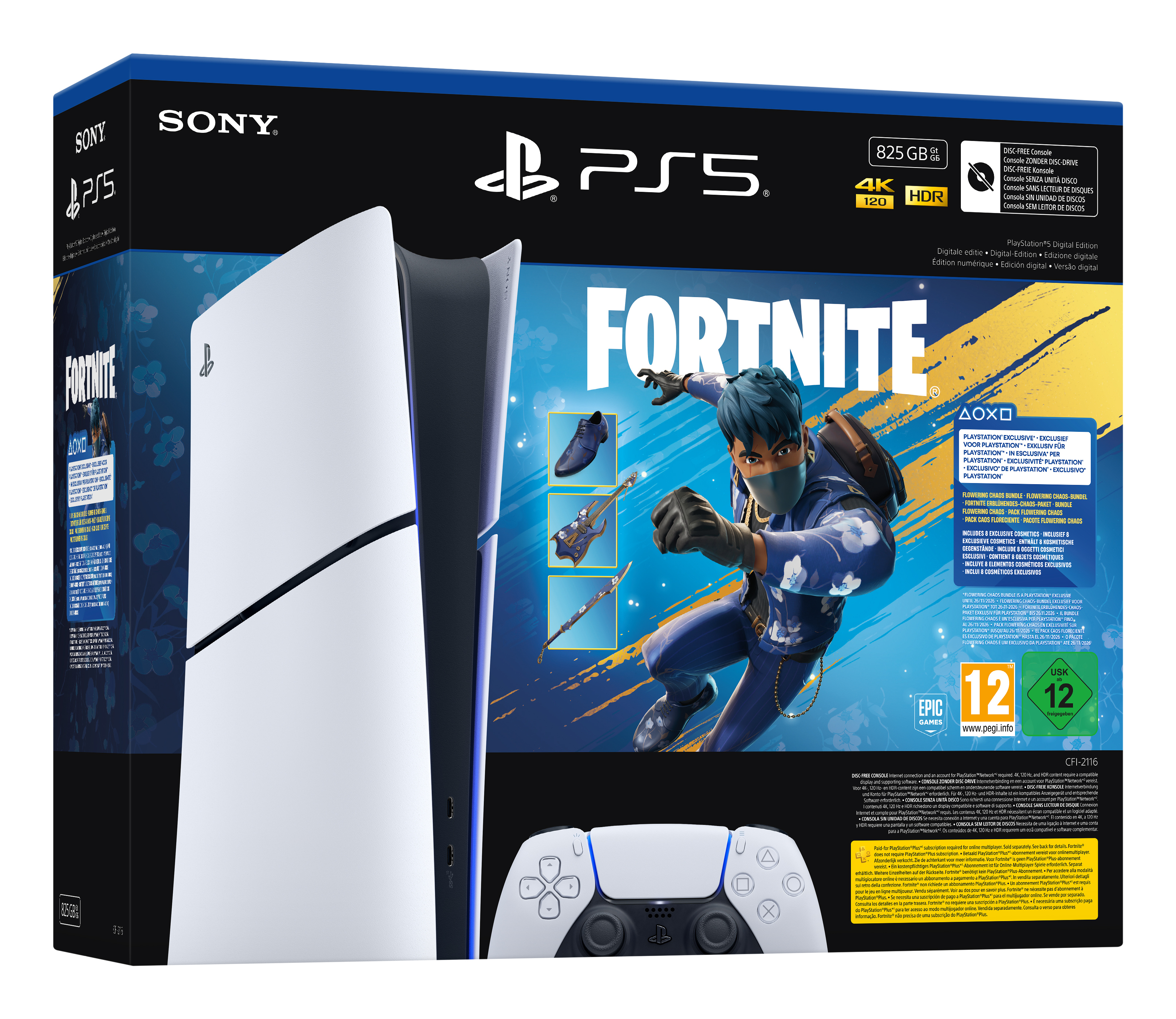 PlayStation 5 Digital Edition - Fortnite Flowering Chaos Bundle