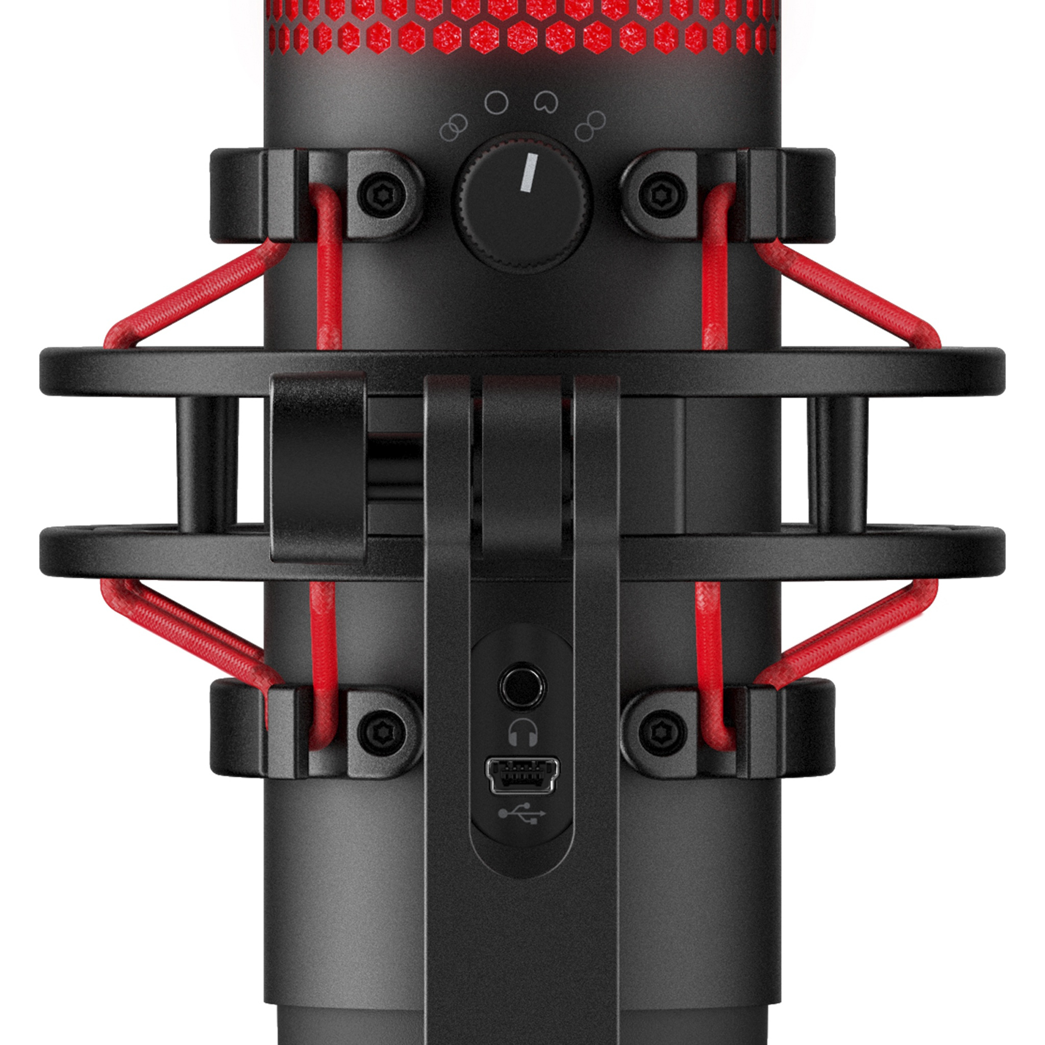 HyperX QuadCast Black, Red Table microphone image 5