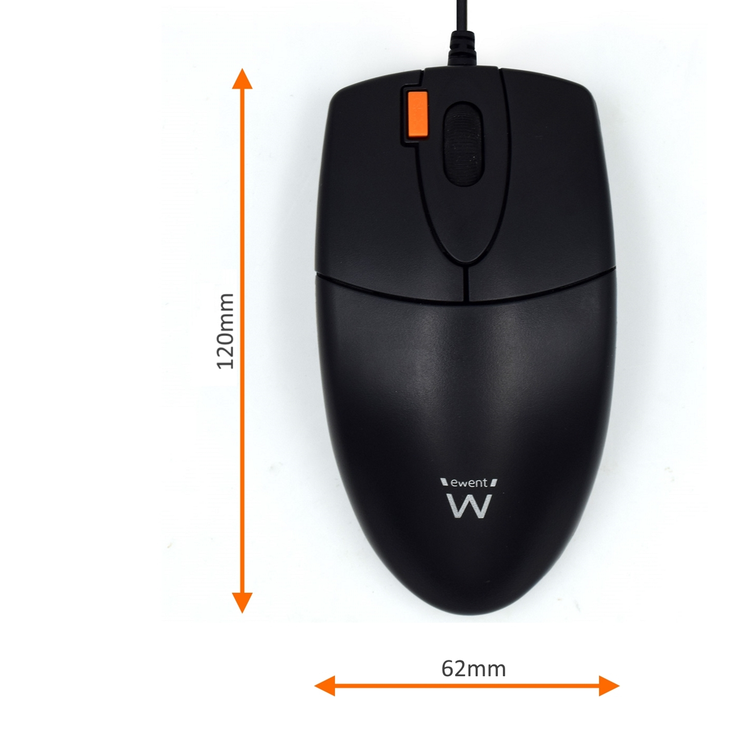 Ewent EW3155 mouse Office Ambidextrous USB Type-A Optical 1000 DPI – image 3
