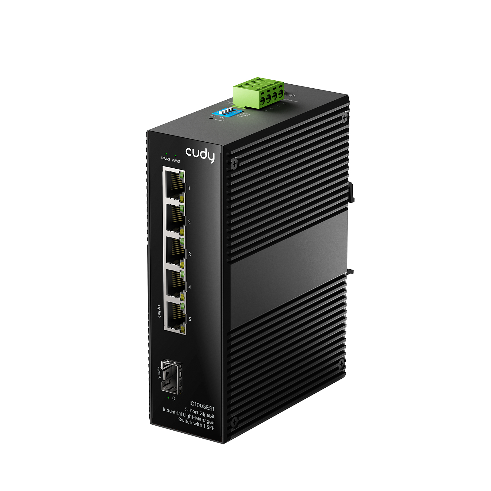 Cudy 5-Port Gigabit Industrial Easy-Managed Switch with 1 SFP, IG1005ES1 1.0
