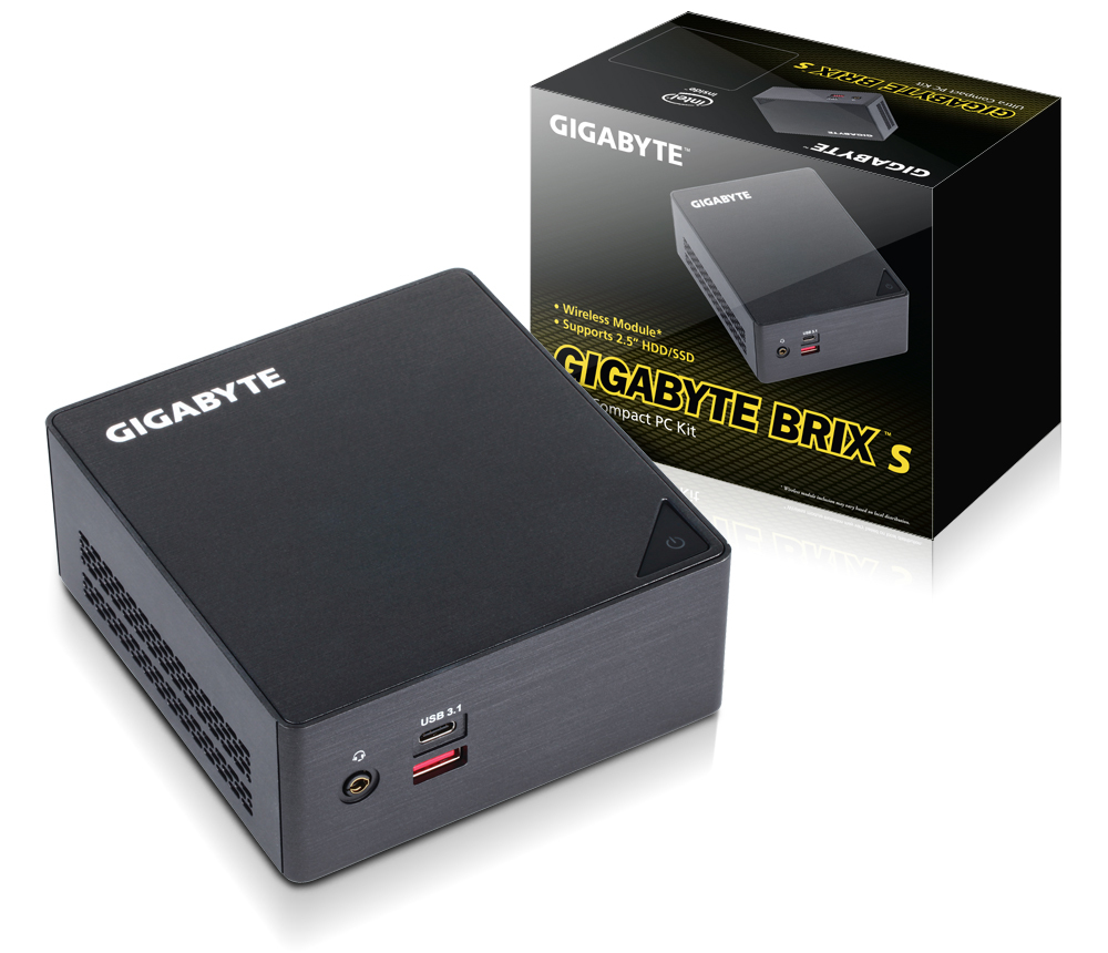 GIGABYTE GB-BSi3HAL-6100 Black i3-6100U BGA 1356