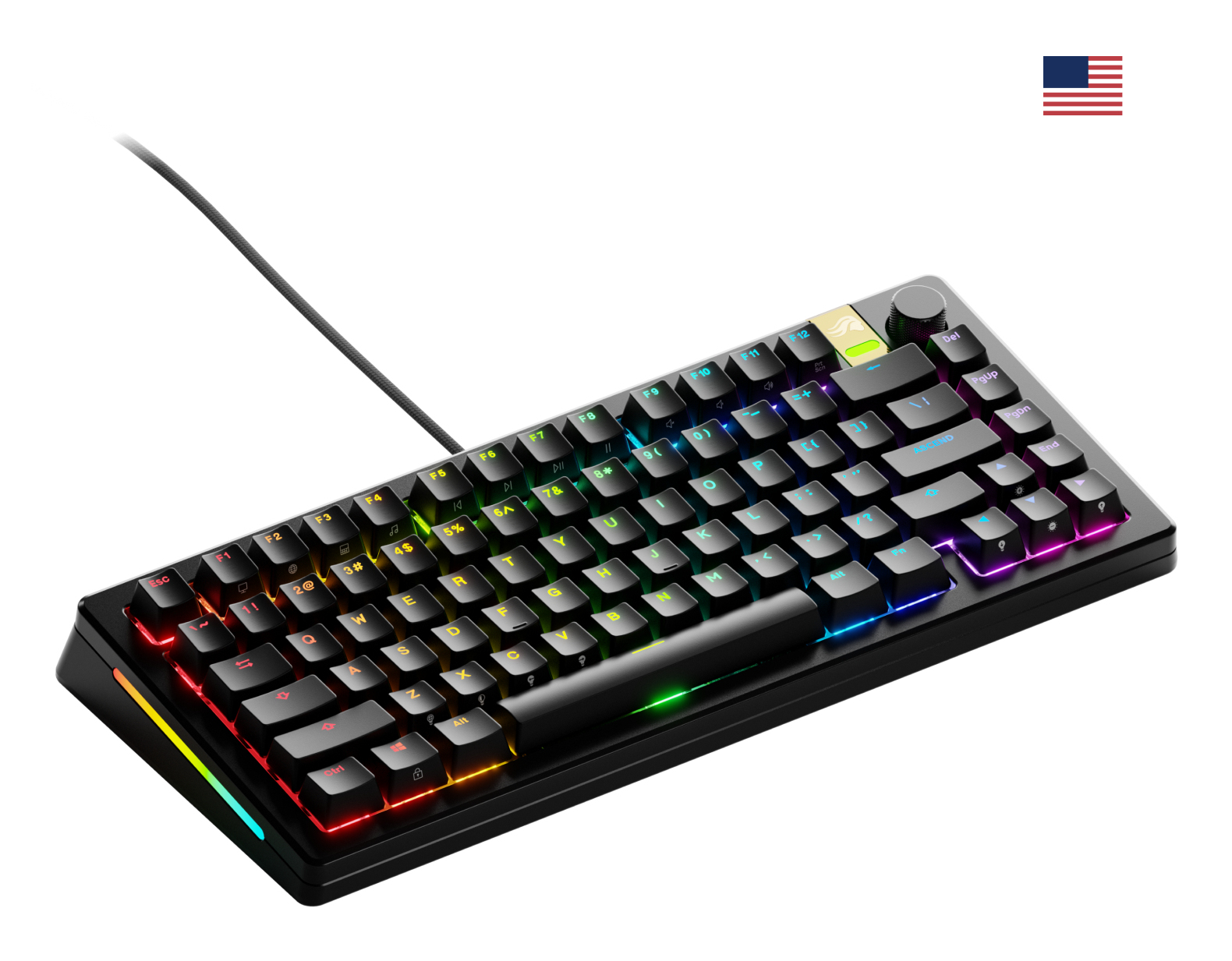 Glorious Gaming GMMK 3 PRO HE 75% Prebuilt Wired Black - US