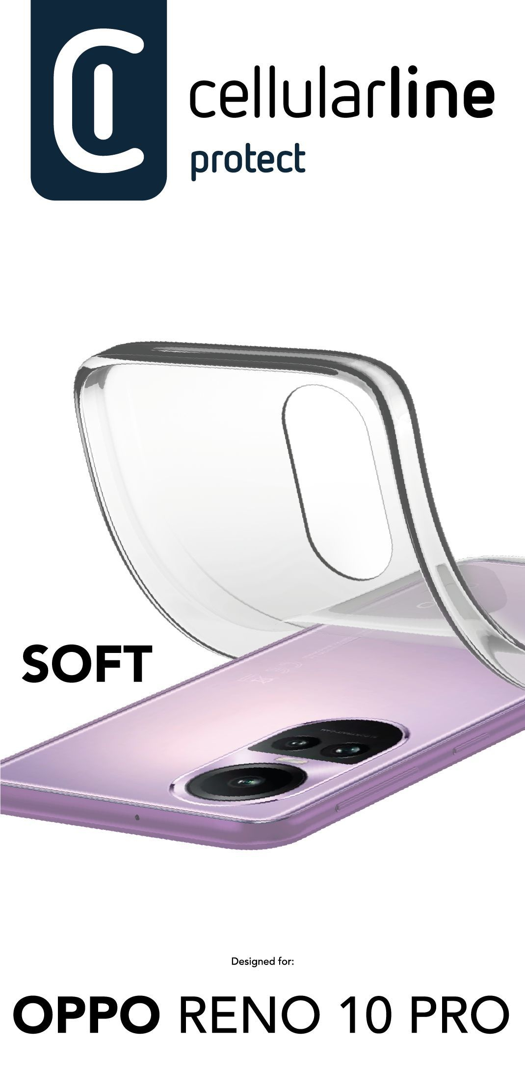 Cellularline Soft - Reno 10 Pro Soft rubber case – image 2