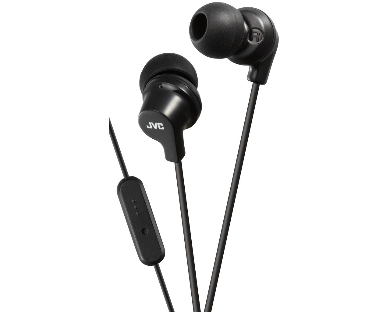 JVC HA-FR15-B-E Colourful inner ear headphones with remote & mic