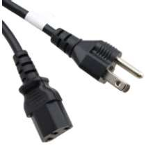 CBL IEC TO USA 3 PIN BLACK 1.8M FOR CM7100, IM7200 AND OM2200