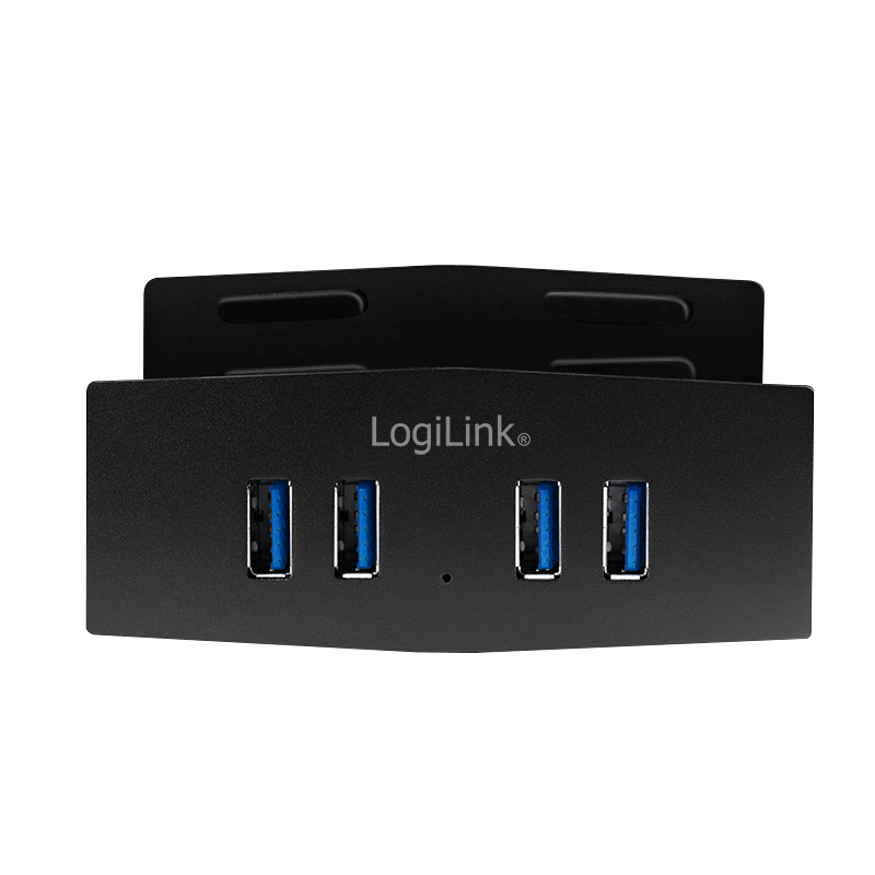 LogiLink UA0348 interface hub USB 3.2 Gen 1 (3.1 Gen 1) Type-B 5000 Mbit/s Black – image 2