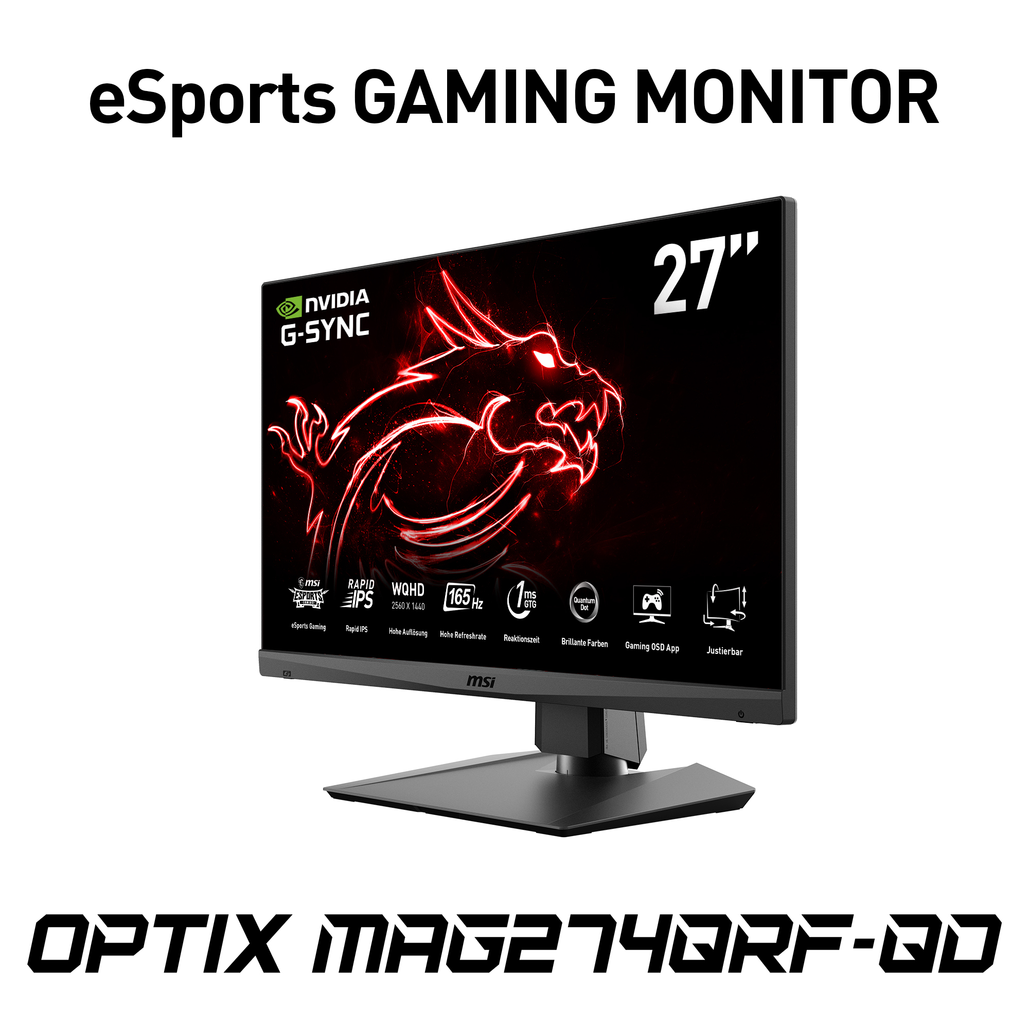MSI Optix MAG274QRFDE-QD computer monitor – image 3