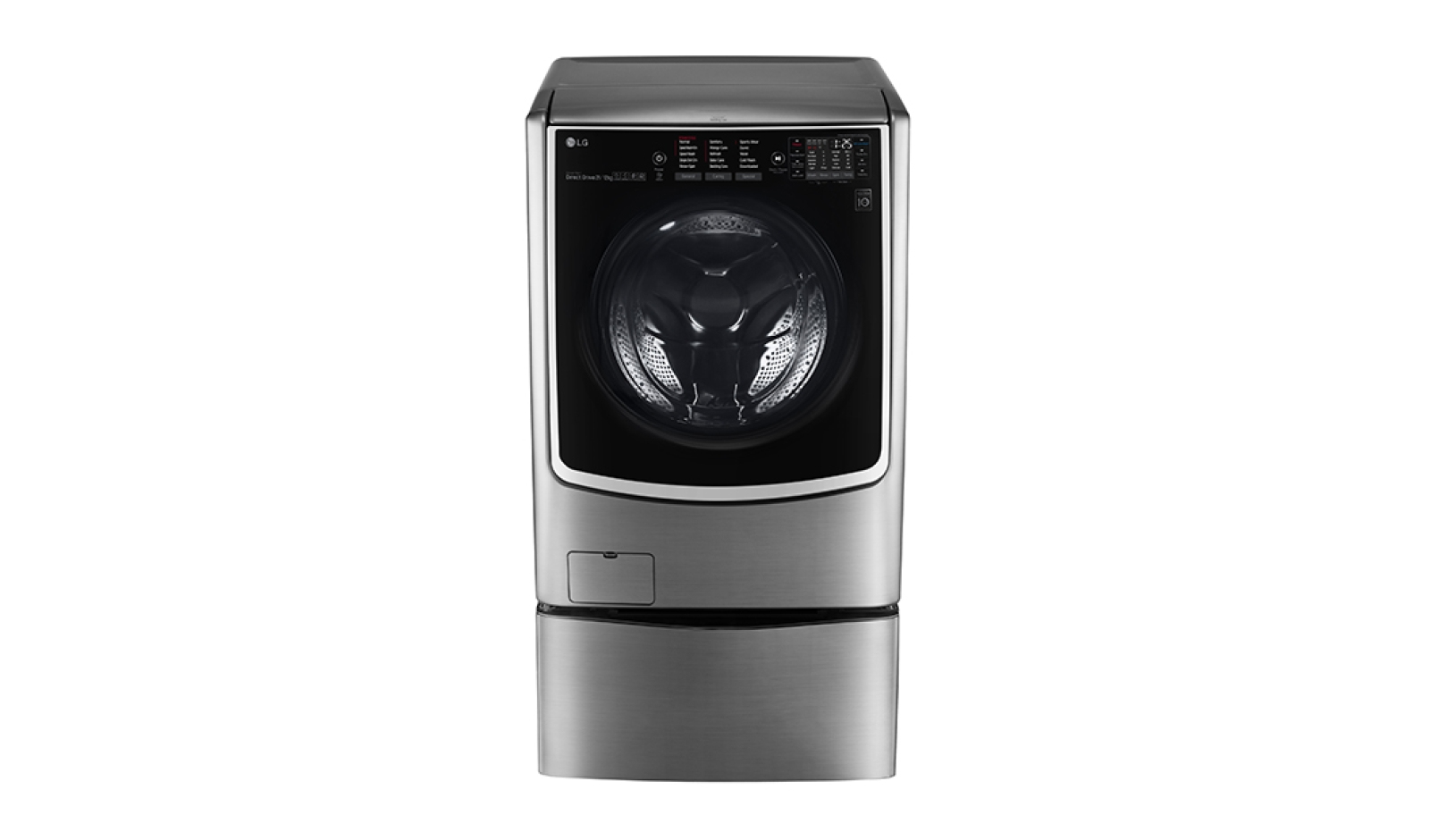LG FH0C9CDHK7/F70E1UDNK1 washer dryer Freestanding Front-load Stainless steel – image 2
