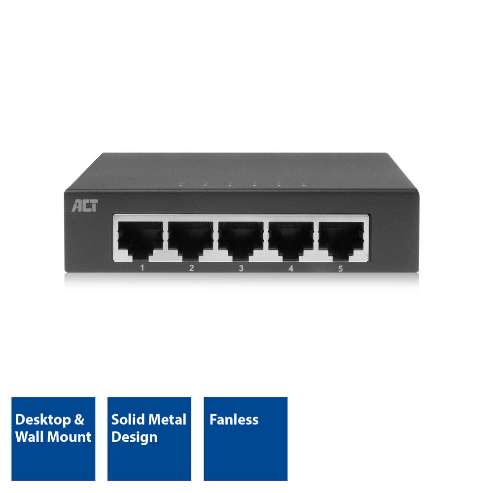 ACT 5-Port Gigabit Ethernet Switch – image 2