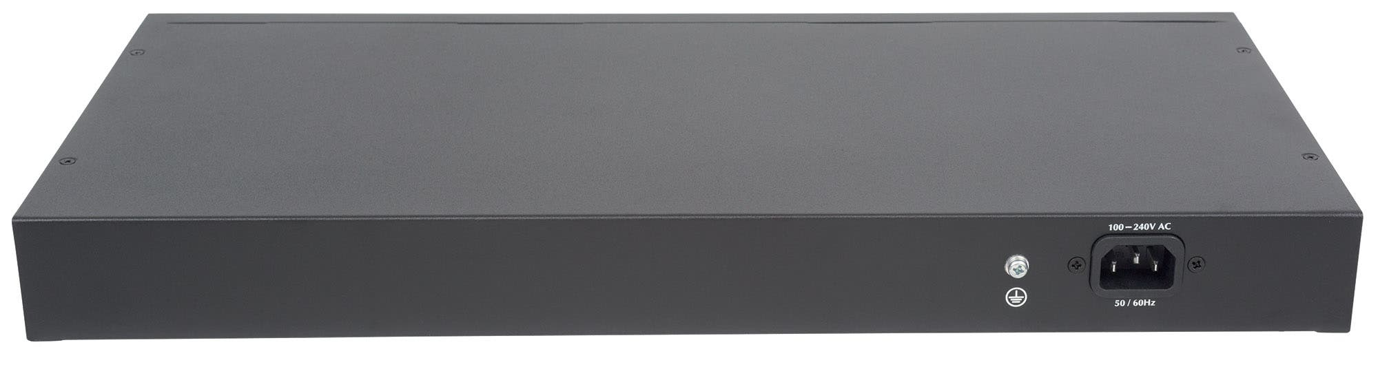 Intellinet 16-Port Gigabit Ethernet PoE+ Switch with 2 SFP Ports, LCD Display, IEEE 802.3at/af Power over Ethernet (PoE+/PoE) Compliant – image 4