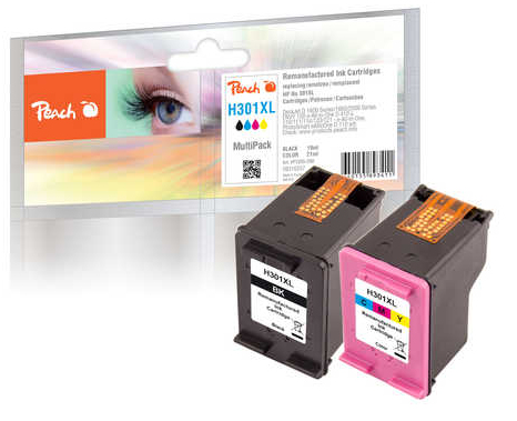Peach PI300-399 ink cartridge Black, Cyan, Magenta, Yellow