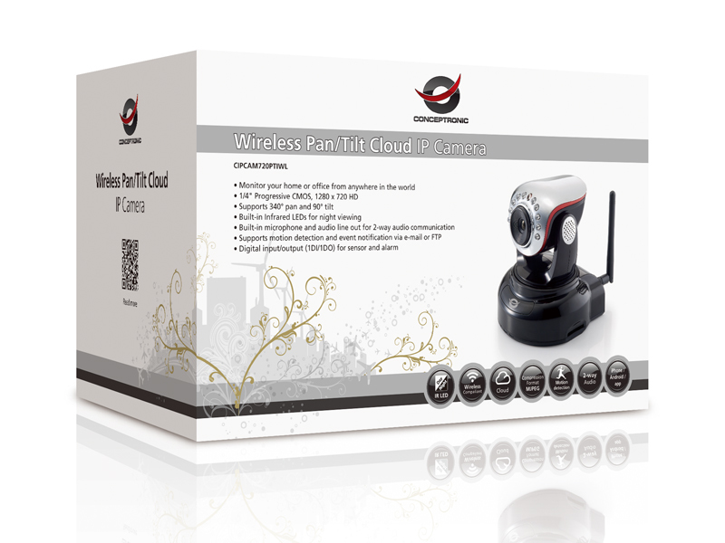 Conceptronic Wireless Pan/Tilt Cloud IP Camera – image 5