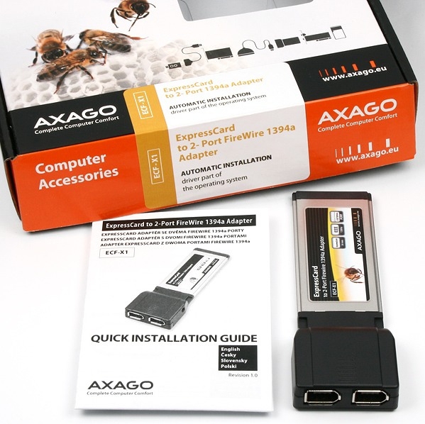 Axagon ECF-X1 interface cards/adapter – image 5