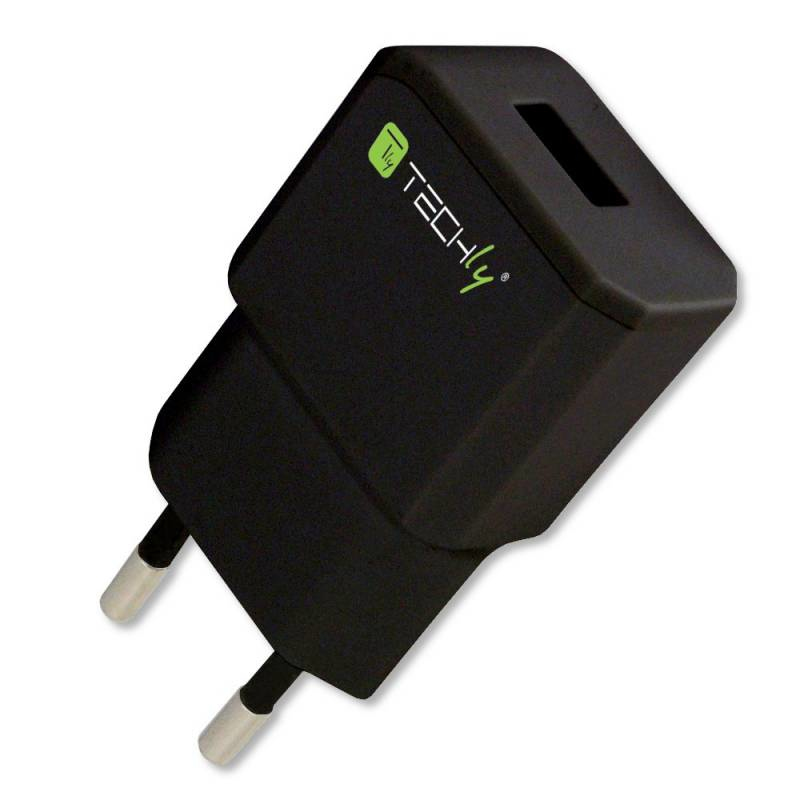 Techly Italian Plug Adapter with 1 USB Port