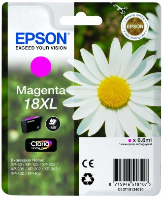 Epson Daisy Singlepack Magenta 18XL Claria Home Ink – image 2
