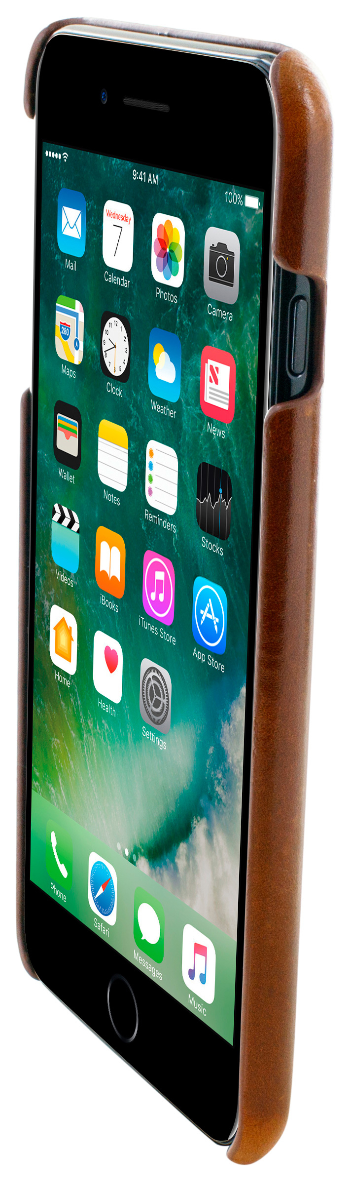 Mobiparts Excellent Backcover Apple iPhone 7 Plus, iPhone 8 Plus Oaked Cognac – image 2