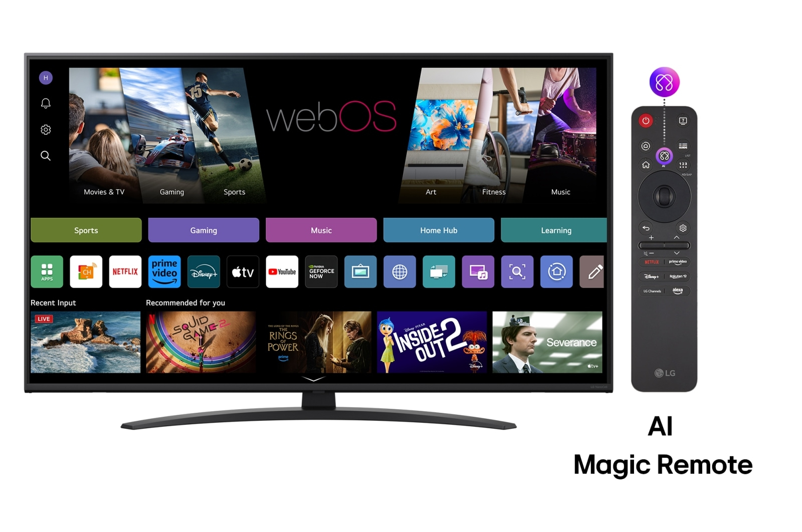 LG NanoCell AI 50NANO81A3A TV 127 cm (50 ) 4K Ultra HD Smart TV Wifi Noir Neuf — photo 3
