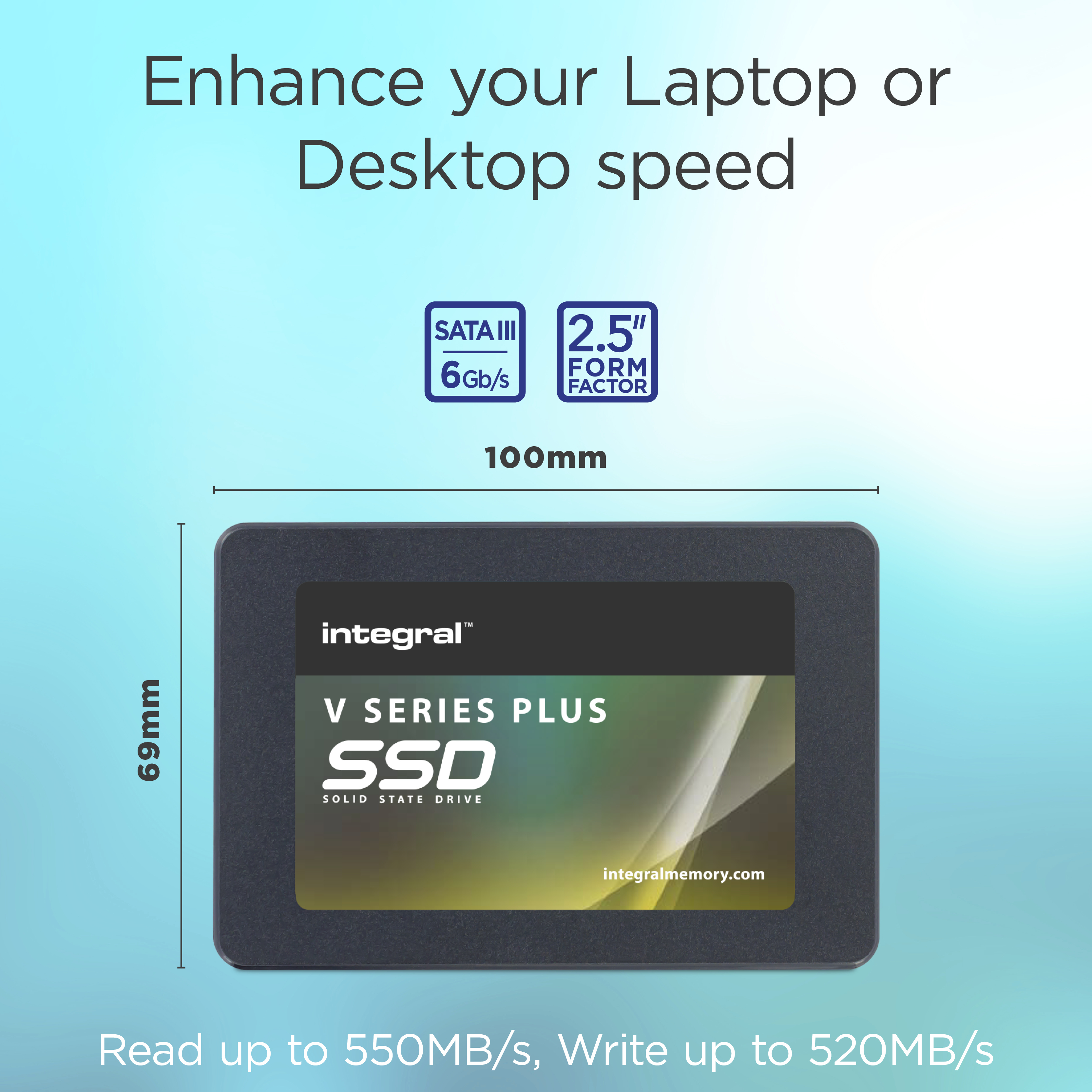 Integral 480GB SSD 4 PCK 2.5INCH SATA 3 R-520MB/s W-470MB/s TBW 150 V SERIES 2 image 8